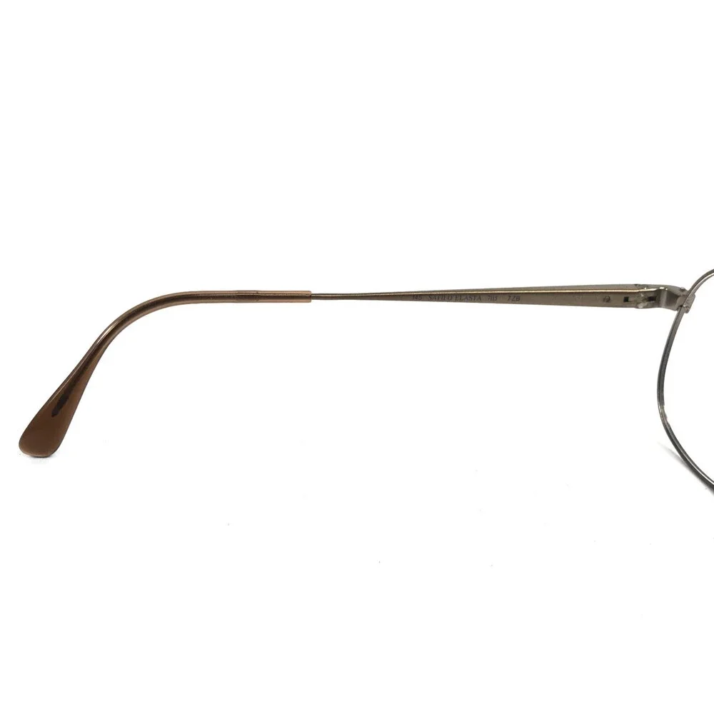 Safilo Eyeglasses Frames ELASTA 7115 7ZB Polished Brown Pilot Wire Rim 56-18-145